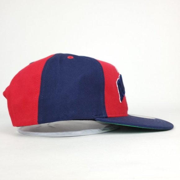 Houston Rockets Mitchell & Ness NBA Deadstock Snapback Hat 3D Logo Navy Red Cap - Picture 5 of 9